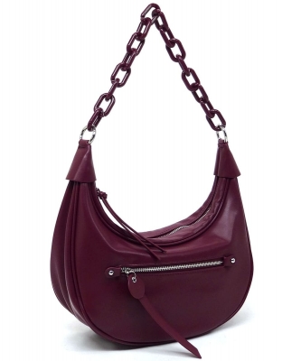 Fashion Acrylic Chain Shouler Bag Hobo CSD009 PURPLE